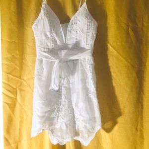White linen romper*never worn